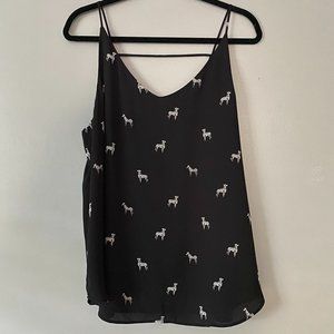 LOFT Tiny Zebra Print Cami
